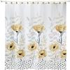Avanti Linens - Tenda da doccia, decorazione per la casa ispirata ai fiori di papavero (collezione Marielle, giallo)