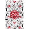 LOGOVISION Dungeons & Dragons D20 Pattern Coperta super morbida al tatto setoso - 91 x 147 cm