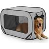 LUPATDY Recinto per Cani da Interno, Portatile Box Cani per Interno ed Esterni, Box Pieghevole per Cane e Gatti, Kennel Cane Piccolo, Gabbia per Cani e Gatti Fino a 29,5 kg (Grigio)