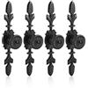 Fdit Maniglia Vintage per Doccia Porta Finestra Armadio Blindata Manopola Stile Europeo (Nero, 12 cm)