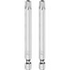 QUARKZMAN 2pz T40 Bit Torx di Sicurezza 1/4 Gambo Esagonale 3 Lungo Acciaio S2 Magnetica Antimanomissione Star Bits Cacciavite Testa Torx con Foro per Rimuovere Viti Fissaggio