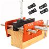O'Skool - Kit per tasselli autocentranti con guida alla perforazione, set di boccole in legno con grande capacità di dosaggio Jig Puncher Locator Joint Tool