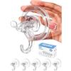 Antimbee Ganci a Ventosa, 5 Pezzi Bathroom Towel Suction Hooks, Senza Fori Ventose Extra Resistente (5KG) Riutilizzabili per Doccia, Bagno, Cucina, Finestra e Vetro