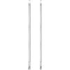 QUARKZMAN 2Pz Punte Cacciavite Esagonale Piatta 5mm (H5) Gambo Esagonale da 1/4 Lunga 200mm (8) Magnetiche Professionali in Acciaio S2 Punta Inserti per Avvitatore a Cava Metrica Chiave
