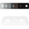 FUX 1 Pezzo rosette doppie per termosifone, diversi colori e dimensionicopri termosifone bianco, collari per tubi, rosetta termosifone, copritermosifone, polipropilene bianco (12mm)