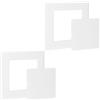 UFURMATE 2 pannelli di accesso autoadesivi, 10,2 x 10,2 cm, copertura per fori da parete per porte di ispezione idrauliche, cavi elettrici e cablaggi (bianco)