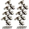 SOTECH 8 pezzi Cerniere a tazza Hettich Sensys Angolo di apertura 110° Battuta interna Distanza Altezza incasso 1,5 mm incl. viti M4x16mm Chiusura automatica