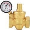 Hilitand DN25 Valvola di scarico in ottone Regolatore di riduzione della pressione dell'acqua regolabile Riduttore + Indicatore di livello