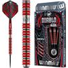 WINMAU Diablo Set di Freccette in tungsteno Steeltip Professionale da 25 Grammi con Alette e steli (Alberi)