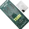 TSURI Basso Linea Pesca Carpa Fluorocarbon Amo Misura 4 Montaggio Completo Materiale Bolletta Piombo (3 Linee inferiori)
