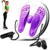 TOATELU Twist Waist Disc: wister in vita con coulisse, Twist Waist Disc Balance Board con coulisse, multifunzione, magnete massaggiatore fitness, giradischi per la casa (viola)