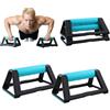 QINGZY 2 Pcs Maniglie per Flessioni, con Base Antiscivolo Silicone, Portatile e Impilabile, Capacità di Carico 110 kg, Barre per Push Up, Parallele Calisthenics Attrezzature Flessioni Attrezzi, 19x11x7cm