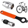 heavenlife 3 Pezzi Estrattore Pedivella Bici e Estrattore Movimento Centrale Bici, Strumento per Rimozione Pedivella Bicicletta, Manovella Bici Kit di Attrezzi per Rimuovere la Riparazione di Bici