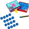 Udewo 50 punte per stecca da biliardo, 10 mm, punte per stecca da biliardo, punte di ricambio per stecca da biliardo e snooker