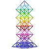 Veatree 206PCS Bastoncini magnetici Costruzione Blocchi, magnetici Giocattoli Kit di Costruzione Giocattoli educativi per Bambini Che Giocano Gioco impilabile
