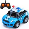 Highttoy Macchina Telecomandata per Bambini, Macchina Polizia Giocattolo Bambini 2 3 4 Anni, 2.4GHz Piccola Auto Radiocomandata Bambino, Azzurro