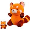 SKIKHN Panda Rosso Peluche, 23cm Panda Rossos Pupazzo, Peluche Pandaes Rossoes, Pandas Rosso Giocattolo, Simpatico Peluches Pandas Rossos Farcito, Kawaii Peluches Regalo di Natale