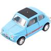 Easy Toys Modellino Auto Compatibile con Fiat 500 D'Epoca. Auto Giocattolo in Scala con Porte Apribili. Modellismo Automobile. (500c Azzurra)