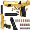 Dncvb Pistola Giocattolo, Pistola Giocattolo Schiuma, Pistola Giocattolo con Caricatore e Proiettili Morbidi, Soft Bullet Toy Gun per Giochi di Tiro, Regali per 14+ Adolescenti