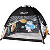 NARMAY® Tenda da gioco motivo spazio per bambini, da esterno e interno, 121 x 121 x 101 cm