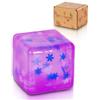 Copfeqyr 1 confezione da 5 cm / 1,97 in Snowflake Squeeze Toy - Fidget Toys for Kids and Adults, Stress Cube, Squishy Toys in Gift Box (Viola)