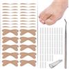 OIXEYA Set di Unghie Incarneato 50 pz, +10pcs Traspiranti Cerotti Per Unghie, Unghia Incarnita Alluce Utensili per Unghie Incarnite Strumento per Unghie, Sollevatore Per Unghie Incarnite