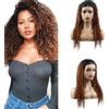 Lakaisa Human Hair Wig Water Wave 4X1 Lace Parrucche Donna Capelli Veri Glueless Wear and Go Pre Plucked with Baby Hair Low Shedding Ombre Brown for Women 24 Inch