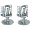 cyclingcolors 2x cric per zoccolo Capacità di carico 200 kg, acciaio zincato, mandrino filettato M12 x 65 mm piede per mobili pannello cucina in legno montaggio raccordo