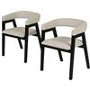 JAHNKE Set di sedie da pranzo Bow Sit Duo