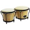 World Rhythm Bon7-Nt Tamburi Bongo in Rovere per Principianti da 6 e 7 con Finitura Naturale Bonghi