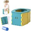 Anyingkai Vasino pieghevole per bambini,Vasino da viaggio pieghevole, Toilette per Bambini Portatile,Vasino Portatile da Viaggio,Sedile vasino portatile