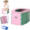 Anyingkai Vasino pieghevole per bambini,Vasino da viaggio pieghevole, Toilette per Bambini Portatile,Vasino Portatile da Viaggio,Sedile vasino portatile
