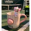 Starbucks Tazza tennis Starbucks Bearista China x Lacoste rosa 12 oz 360 ml con tappo n...