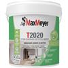 MAXMEYER T2020 BMB Idropittura Igienizzante, Pittura Murale per Interni Batteriostatica e Traspirante, Finitura Opaca, Bianco, 4 Litri