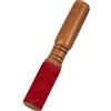 NKlaus Bacchetta tibetana in vero legno, 21,5 cm, con manico in pelle, per | Ideale per suoni profondi e risonanza precisa, 115 g, frequenze profonde