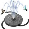 AISITIN Fontana Solare da Giardino Esterno con 4 Effetti Spray, Fontana Solare per Laghetto 3.5W, Pompa Acqua ad Energia Solare Galleggiante con Staffa Regolabile per Stagni/Vasca Uccelli/Giardino