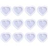 Rainway 12 stampi in silicone a forma di cuore, stampi in silicone per decorazioni fai da te, 4,9 x 4,3 cm