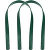 QUARKZMAN 2 Pezzi da 24 Pollici (60 cm) in Pelle per Borse, Cinture, Manici per Borse, Portafogli, borsette, Verde Scuro