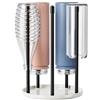 niffgaff Portabottiglie per SodaStream Crystal - Scolapiatti in ceramica con vassoio raccogligocce e vaschetta per 5 bottiglie | Essiccatore per bottiglie per la cucina bianco