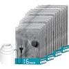 CIBITA Set di 16 Sacchetti Sottovuoto Viaggio con Pompa Elettrica Portatile - 4 Misure (40x40, 40x50, 40x60, 50x60 cm) - Sacchetti Sottovuoto Vestiti e Biancheria per Organizzare Bagagli