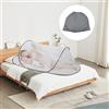 HEYIDAMAI Zanzariera Pop Up 200 x 80 x 56 cm, Zanzariere Viaggio Pieghevoli Portatili, Rete Antimosche Per Sacco A Pelo Ultraleggero, Rete Anti Zanzare Per Letto Singolo, Adatto Per Uso Interno Ed Esterno