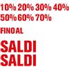Gesar art in progress Gesar Vetrofania Saldi in Vinile - Vetrine Negozi - Adatte per tutti i saldi - Saldi Invernali - Saldi Estivi - Vetrofanie Saldi Stickers - Adesivi per Vetrina - Saldi (Rosso)