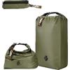CYFIE Sacchetto sottovuoto verde per vestiti da viaggio, sacco a compressione senza pompa, nylon 70D + materiale composito in TPU, ipx7, impermeabile, riutilizzabile
