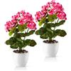 PASCH Fiori artificiali (gerani (rosa)
