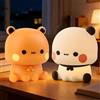 Nzkeuf Luce da Panda Touch, 2 Pezzi Bubu Dudu Luce Notturna per Bambini, 3 Modalità Dimmerabile e Ricaricabile, Decorazione per la Camera da Letto con Controllo Touch, Regalo per Bambine e Bambini