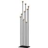 LANLONG Candelabro nero portacandele da pavimento in ferro fai da te a 9 bracci conici portacandele candelabro centrotavola per feste di nozze grande soggiorno decorazione per la casa compleanno banchetti
