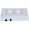 EUSTUMA Espositore rettangolare con base luminosa a LED, in una varietà di colori, adatto per opere d'arte in cristallo di vetro, decorazione per feste (argento, piccolo)