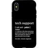 Family Tech Humor Gifts Custodia per iPhone X/XS Design divertente con supporto tecnico