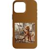 Dogs Human Jobs Studio Custodia per iPhone 16 Pro Max Scena artistica con cane carino in studio