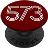 City & State Jefferson City Missouri 573 Codice Area Residente locale America PopSockets PopGrip Adesivo